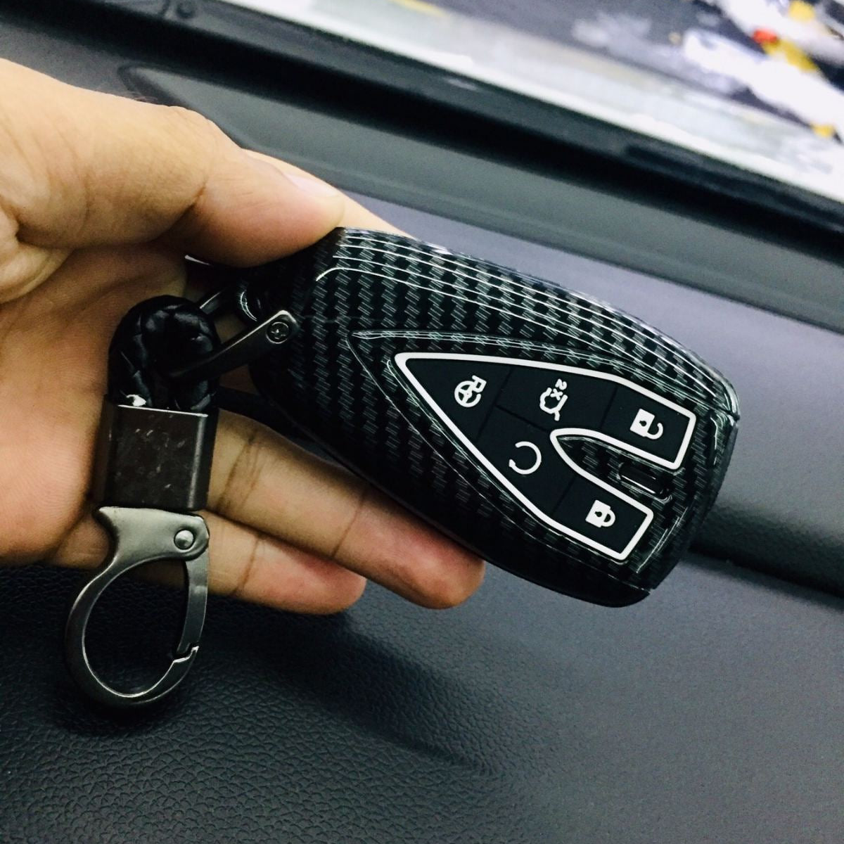 CARBON FIBER KEY (BLACK)_CHANGAN UNI (20~22)