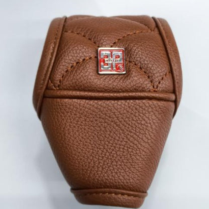 GEAR KNOB COVER (LEATHER) (BROWN)