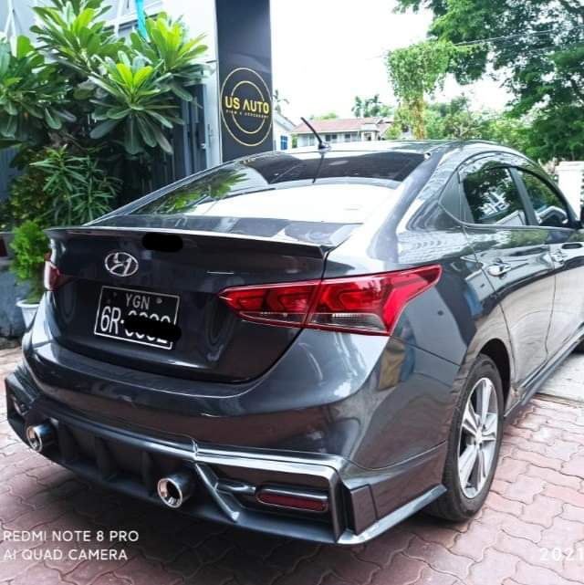BODY KIT (THAI) REAR NO PAINT (1) PC HYUNDAI ACCENT (19~20)