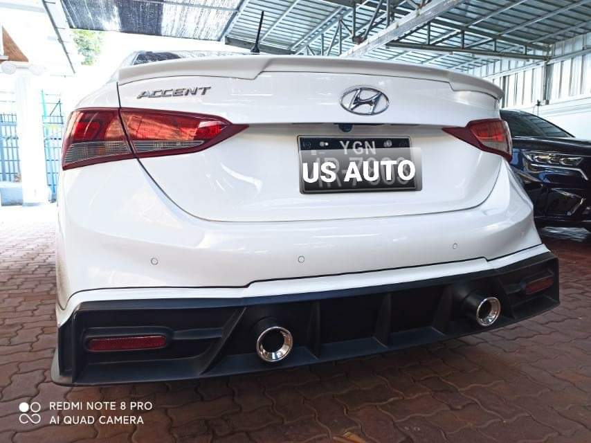 BODY KIT (THAI) REAR NO PAINT (1) PC HYUNDAI ACCENT (2019 UP)