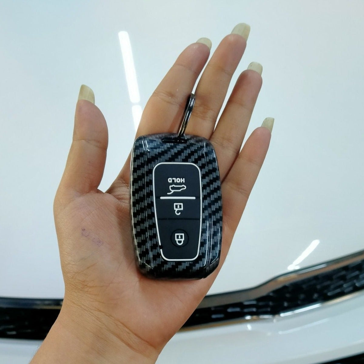 CARBON FIBER KEY (BLACK) KIA UNI (14~19)