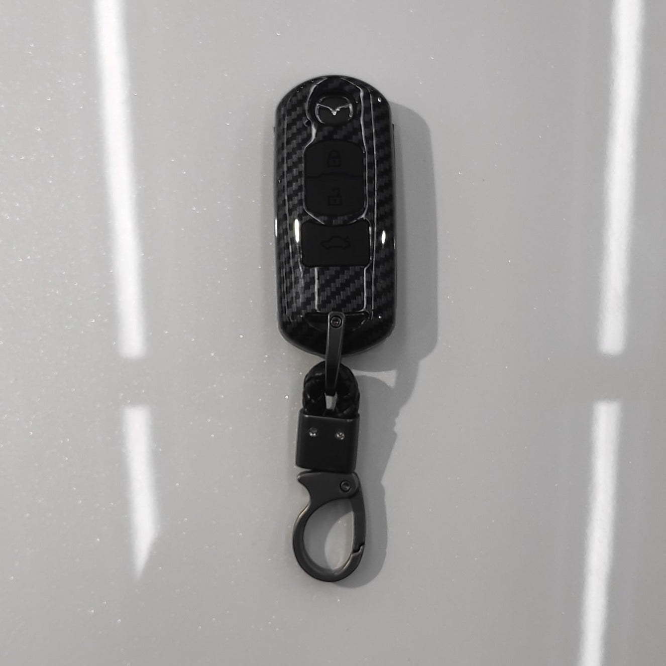 CARBON FIBER KEY (BLACK) MAZDA UNI