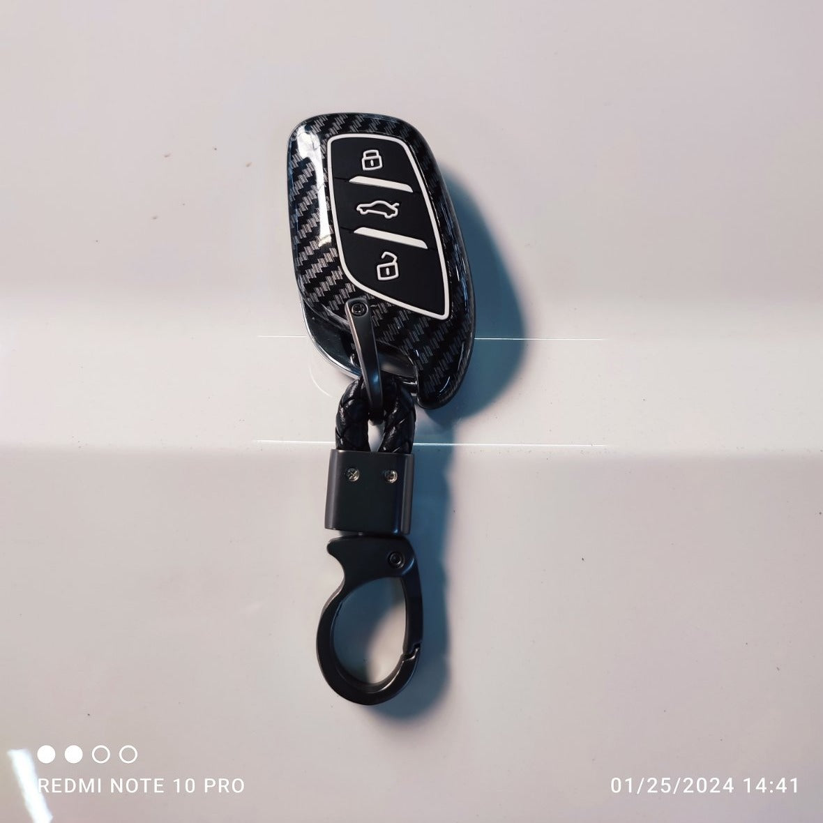 CARBON FIBER KEY (BLACK) MG ZS (2021) EV