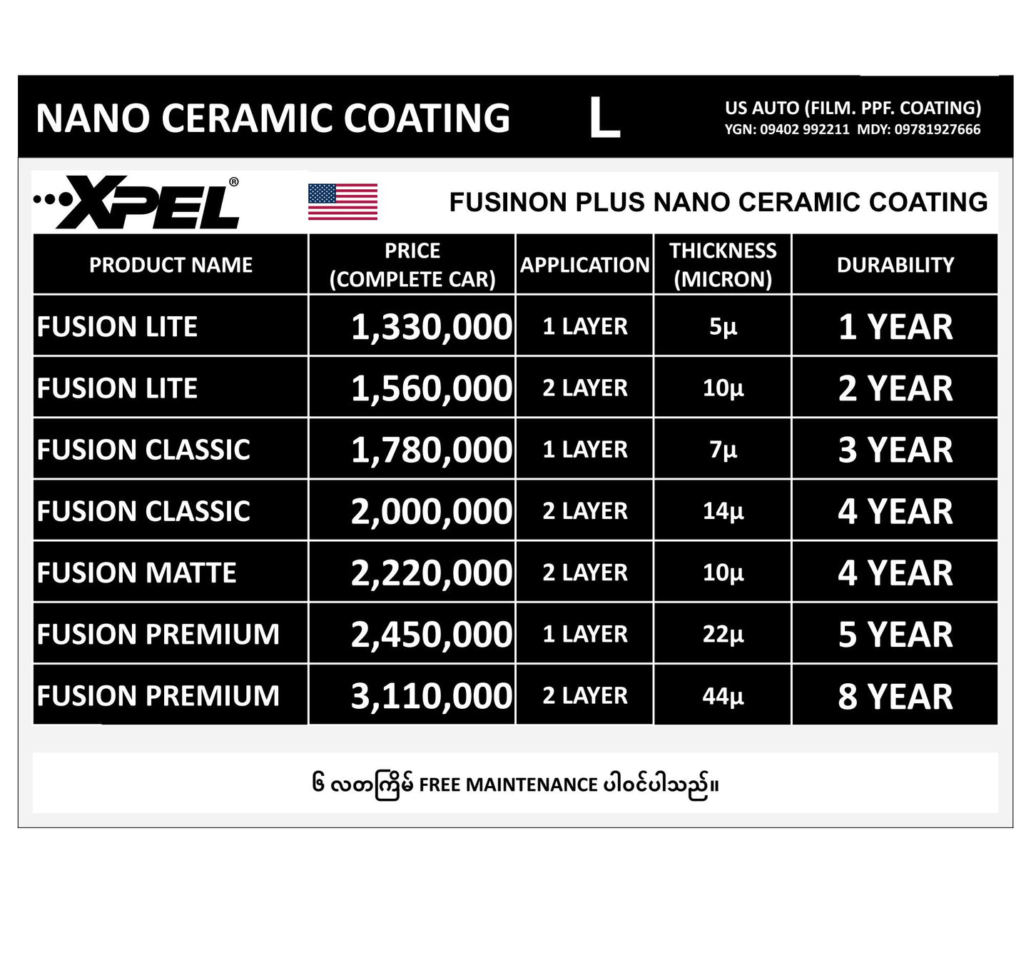 CERAMIC COATING (LARGE SIZE)