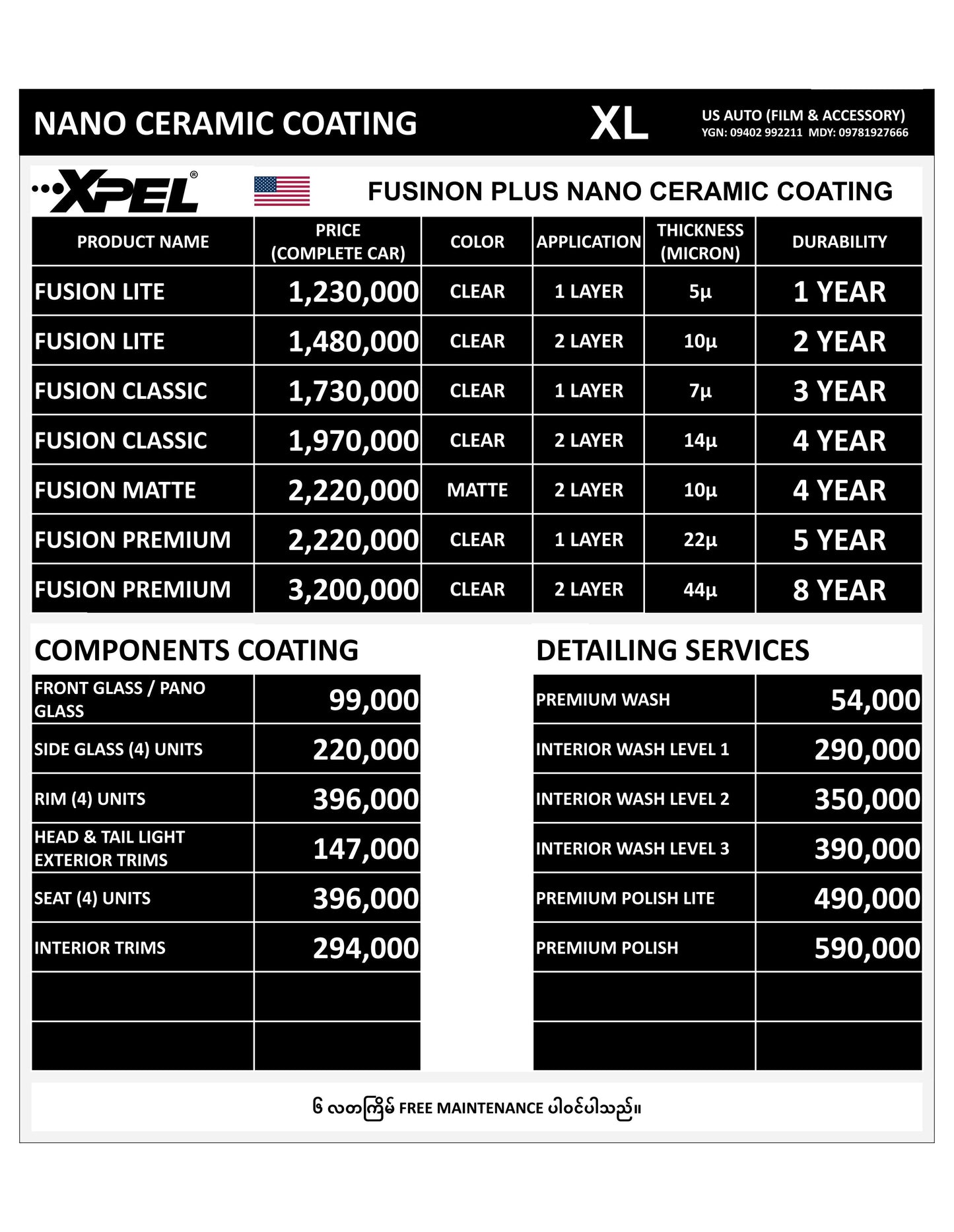 CERAMIC COATING (XLARGE SIZE)