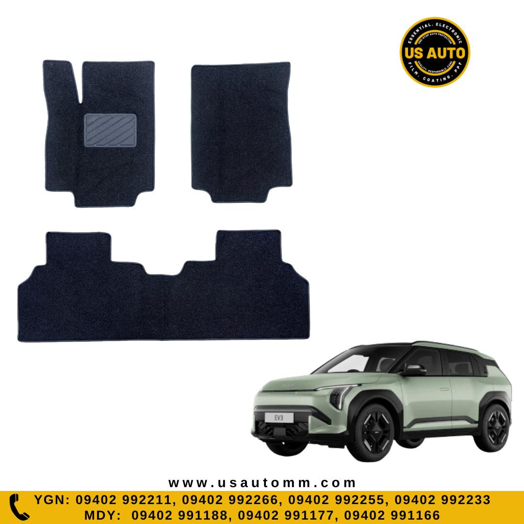 COIL MAT FLOOR MAT (2)ROWS (BLACK) KIA EV3 EV