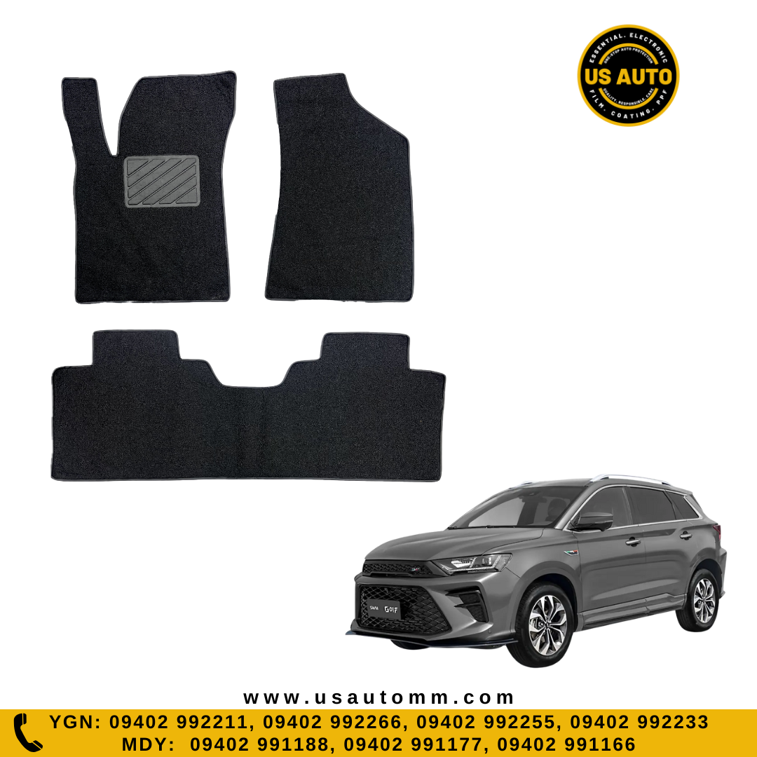 COIL MAT FLOOR MAT (2)ROWS (BLACK) SWM G01F