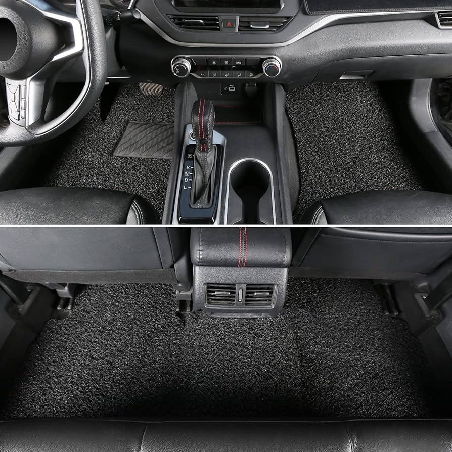COIL MAT (UNI) FLOOR MAT (2)ROWS (BLACK)
