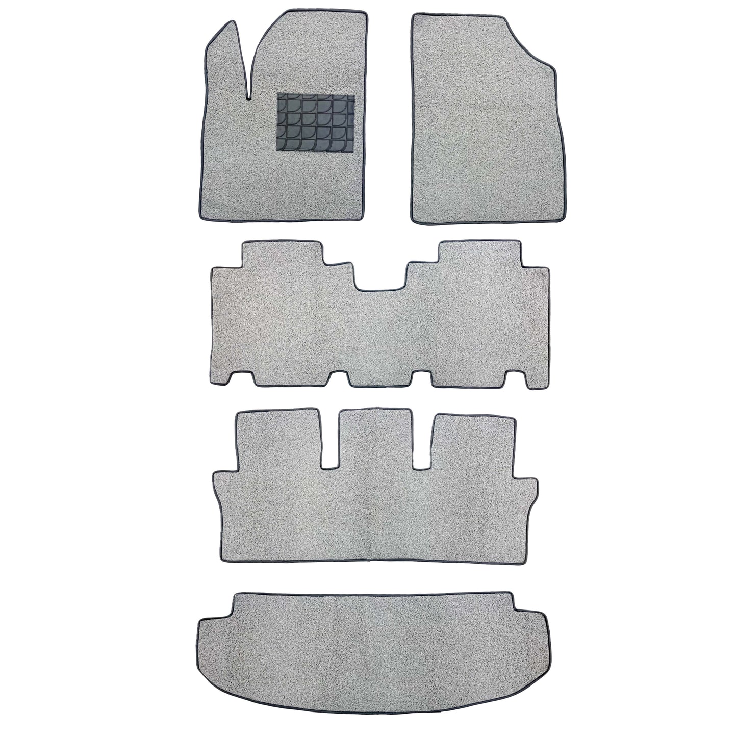 COIL MAT FLOOR MAT (3)ROWS & TRUNK MAT (1) SET (GREY) HYUNDAI CUSTIN (2025 UP)