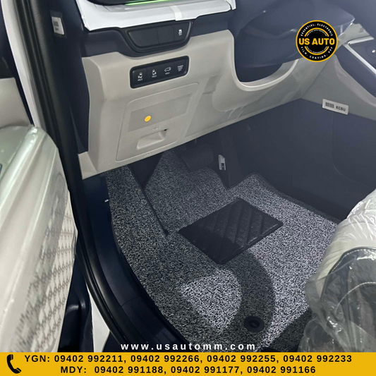 COIL MAT FLOOR MAT (3)ROWS & TRUNK MAT (1) SET (GREY) KIA CARNIVAL