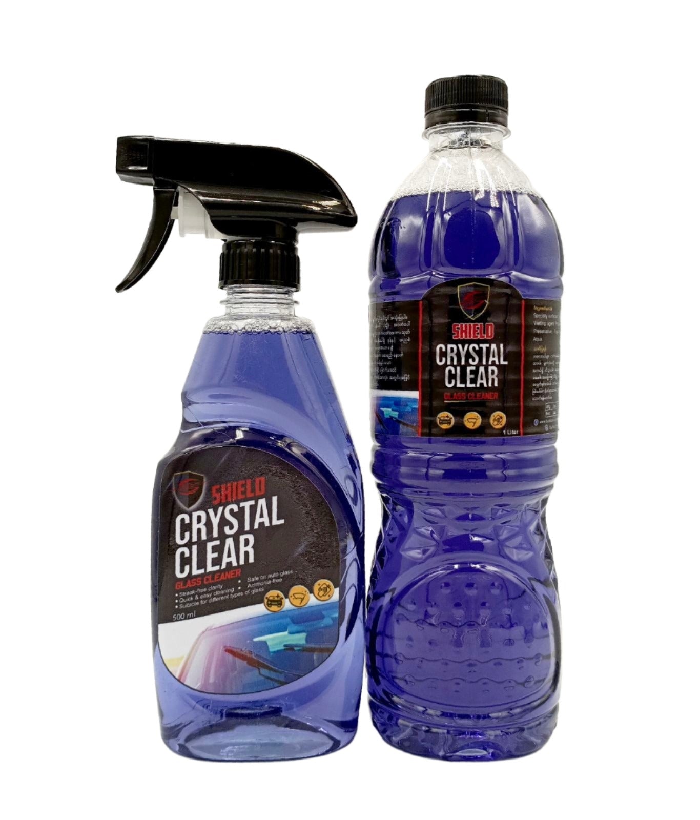 CRYSTAL GLASS CLEANER 500ML (P)-SHIELD