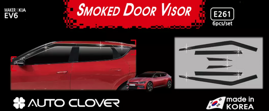 DOOR VISOR SMOKED (K) (4D) KIA EV6 EV