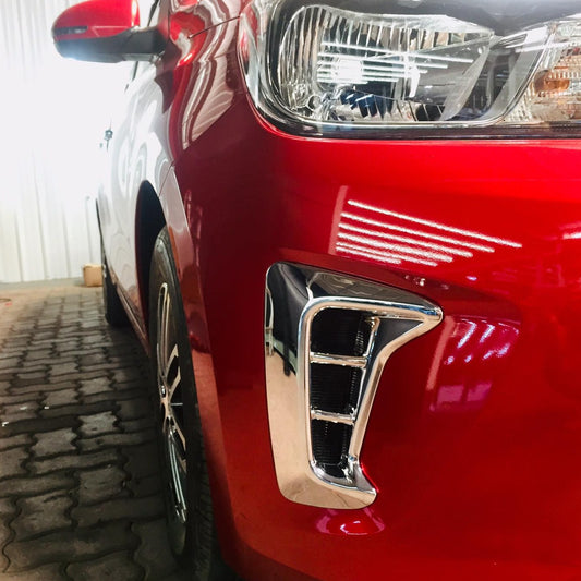 FOG LAMP COVER (1)SET=(2)PCS (CHROME) KIA SOLUTO (2020-2021)