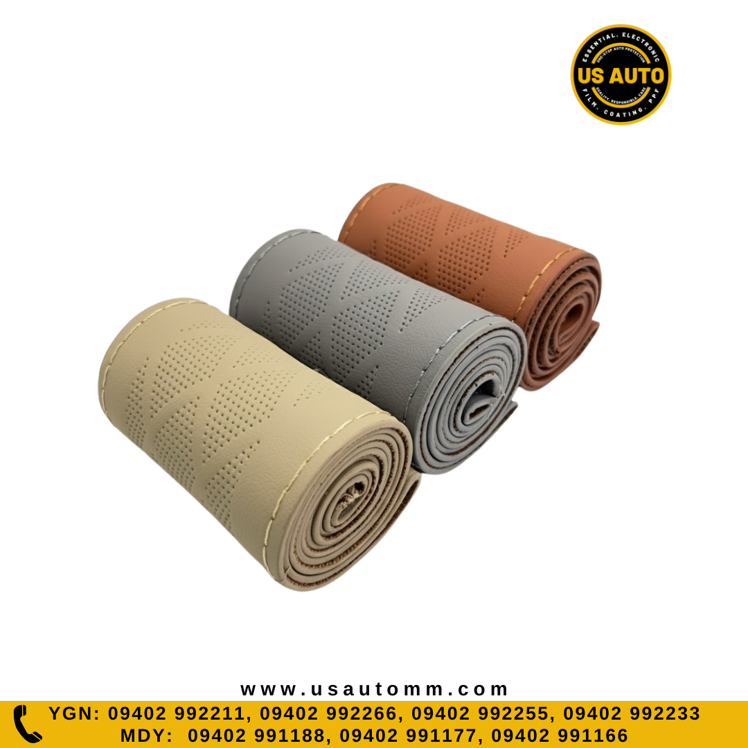 HAND SEW STEERING COVER MIX DESIGN (MIX COLOR)