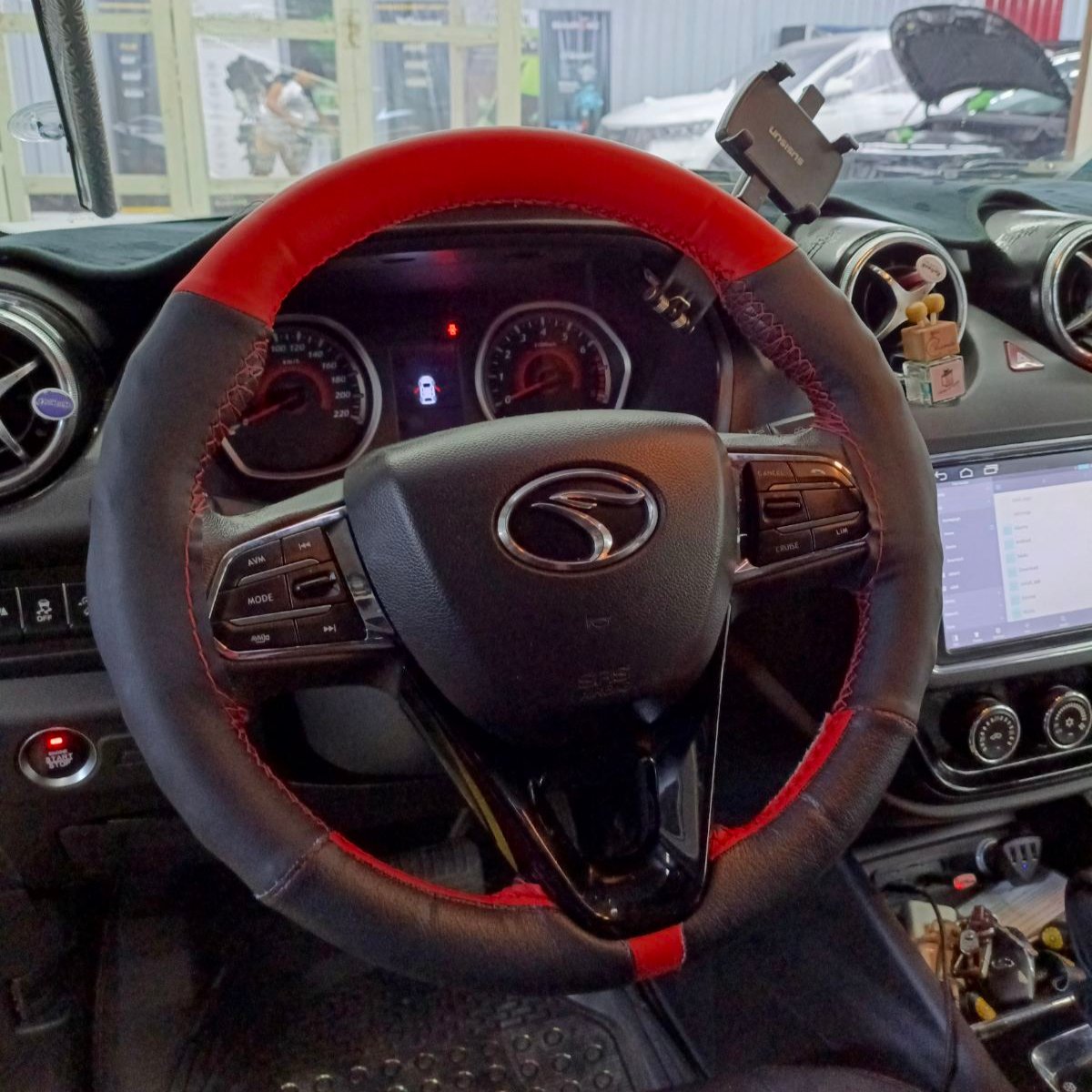 HAND SEW STEERING COVER (ONE SHAPE) (MIX COLOR)