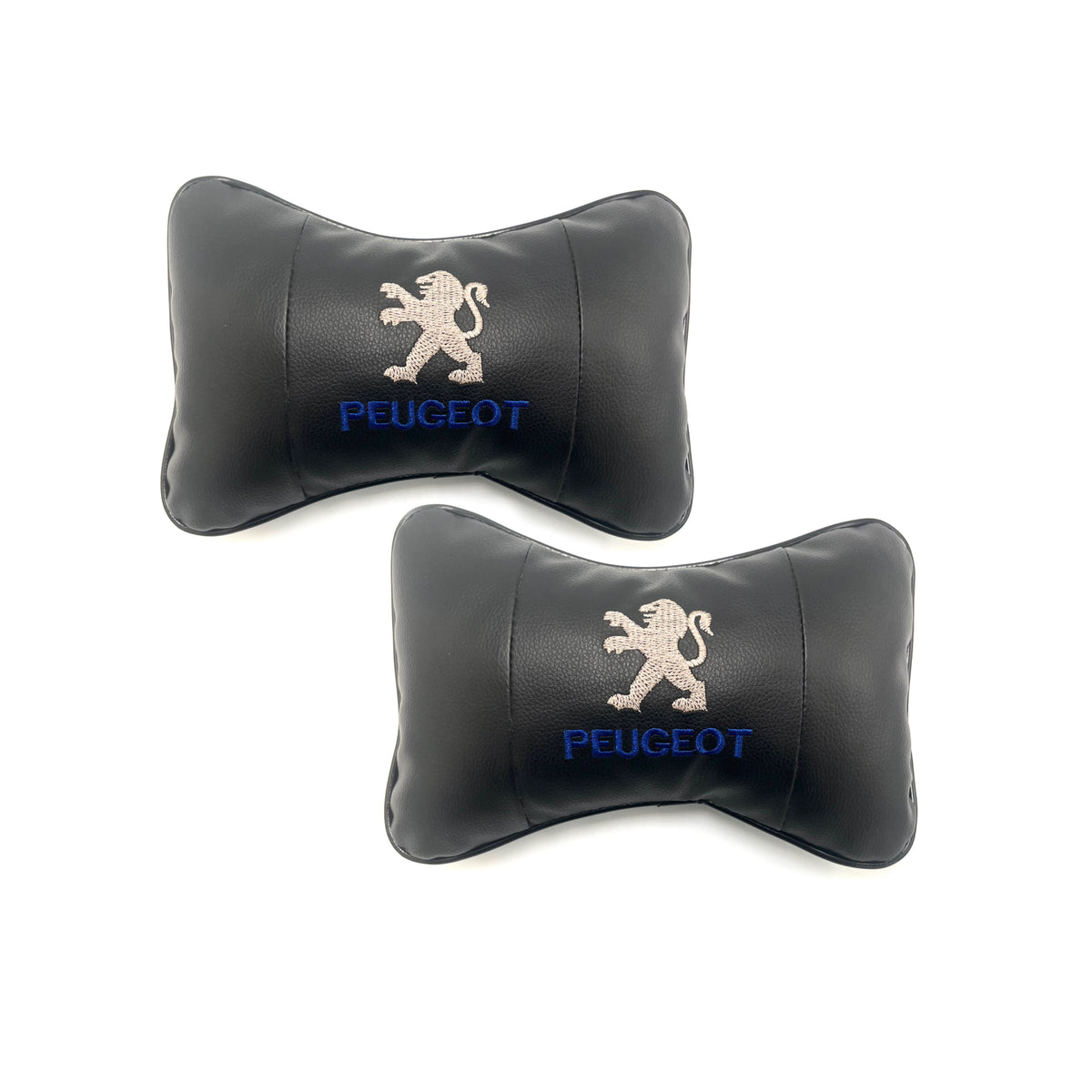 HEADREST PILLOW LOGO ONE SET (BLACK) PEUGEOT UNI-5