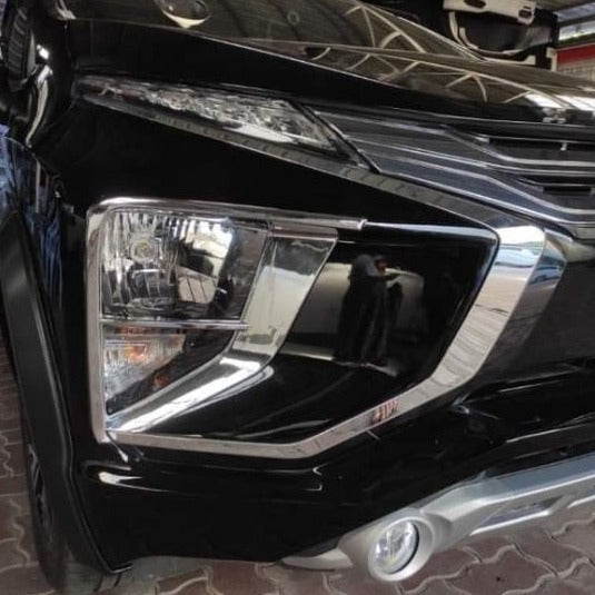 HEAD LAMP COVER (1)SET=(2)PCS (CHROME) MITSUBISHI XPANDER (19~20)