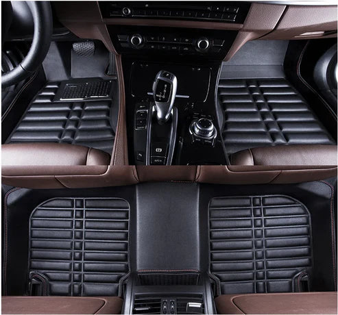 HOT PRESS 1 LAYER (2)ROWS FLOOR MAT (BLACK) BAIC X7 (20~22)-1