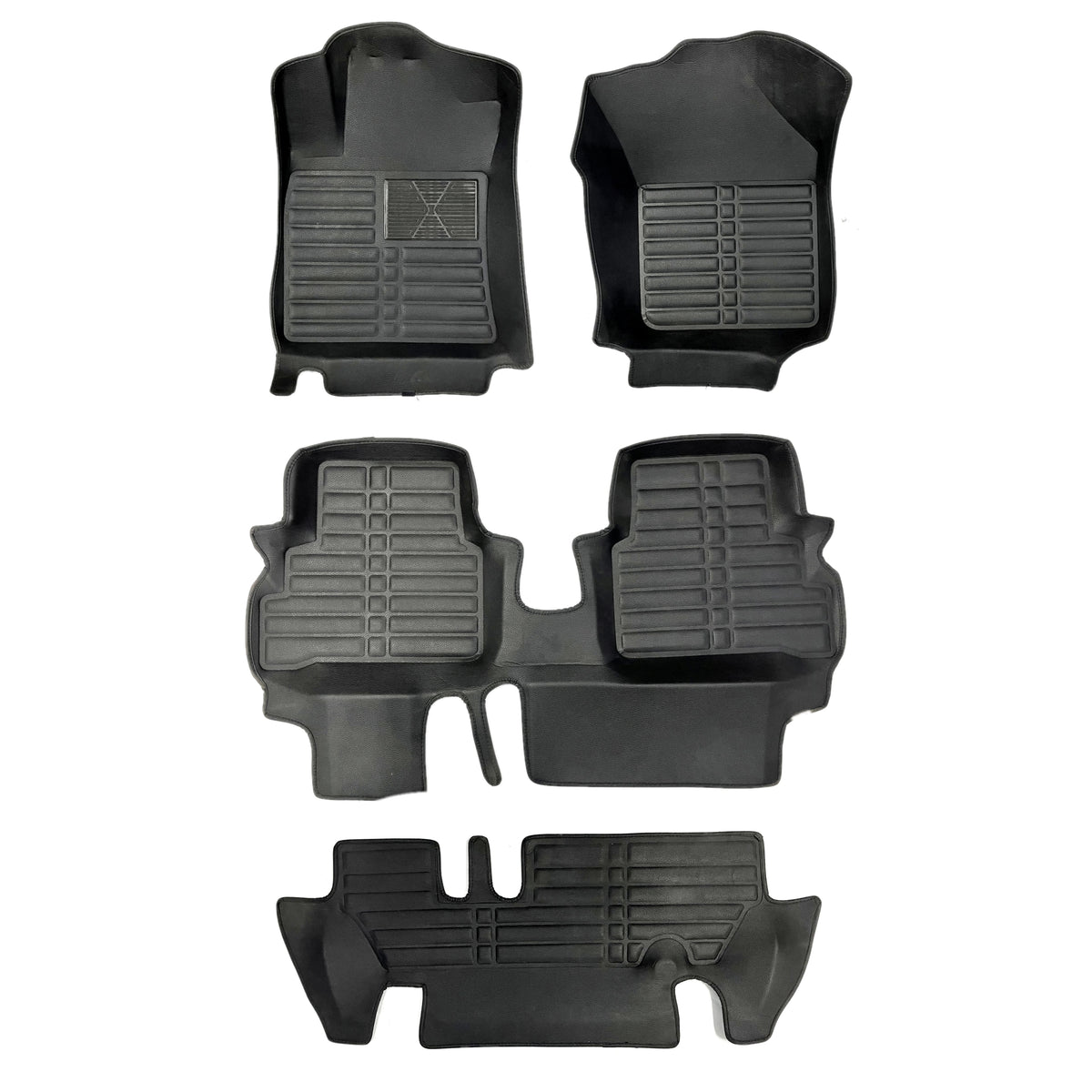 HOT PRESS 1 LAYER (3)ROWS FLOOR MAT (BLACK) SUZUKI ERTIGA (16 UP)