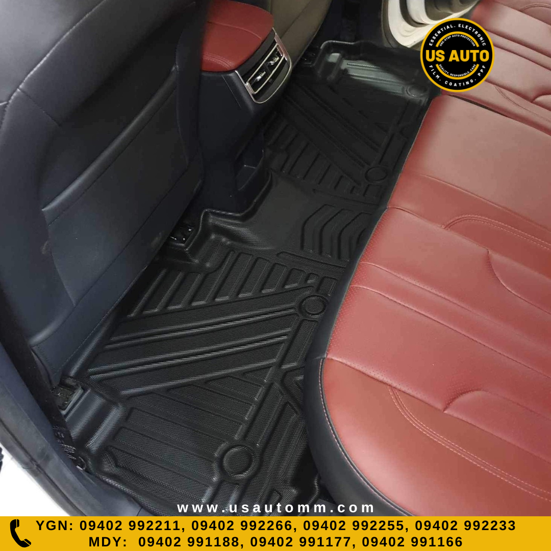 (HQ) TPE FLOOR MAT (2)ROWS (BLACK) CHANGAN CS 75 PLUS (2021 UP)
