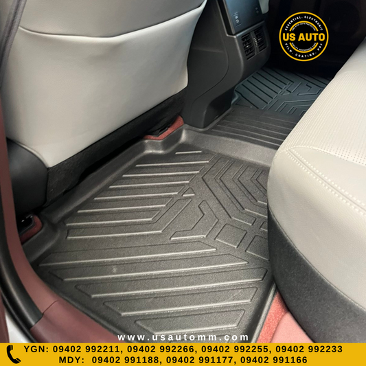 (HQ) TPE FLOOR MAT (2)ROWS (BLACK) TOYOTA BZ4X (2023 UP) EV