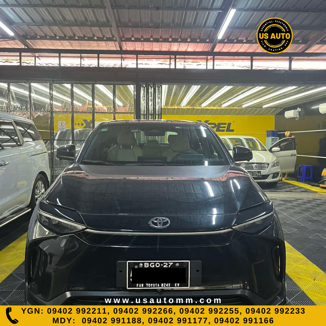 (HQ) TPE FLOOR MAT (2)ROWS (BLACK) TOYOTA BZ4X (2023 UP) EV