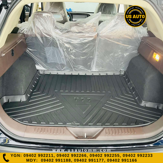 (HQ) TPE TRUNK MAT (BLACK) BESTUNE T77 PRO (21 UP)