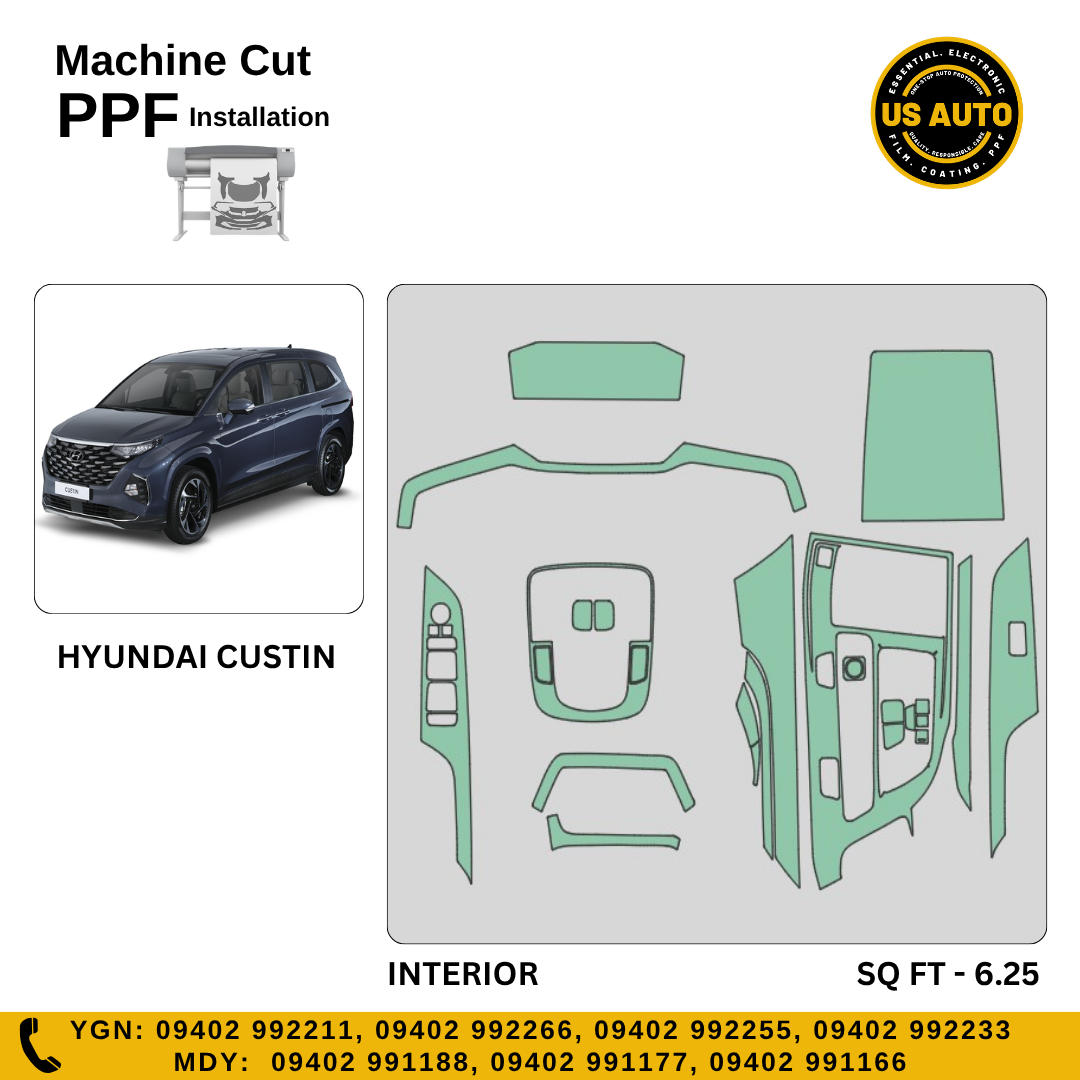 MACHINE CUT INTERIOR PPF HYUNDAI CUSTIN
