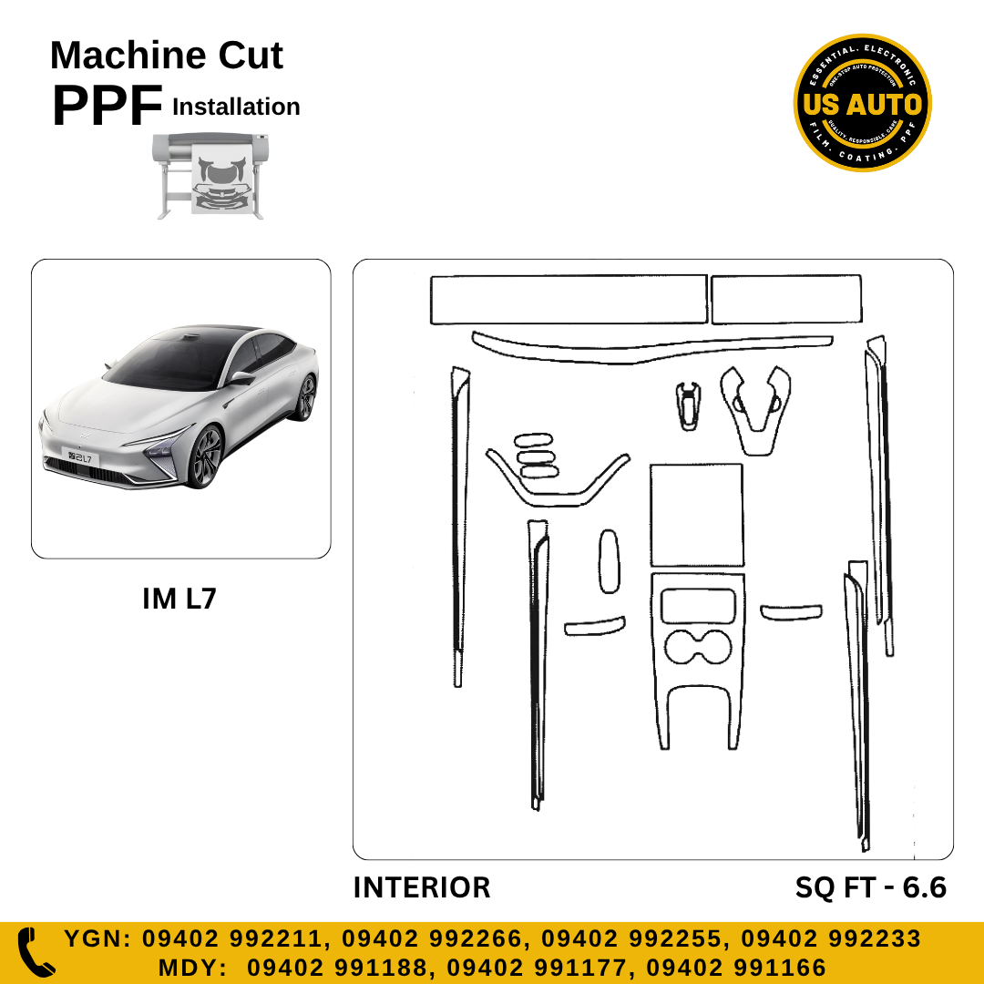MACHINE CUT INTERIOR PPF IM L7 EV