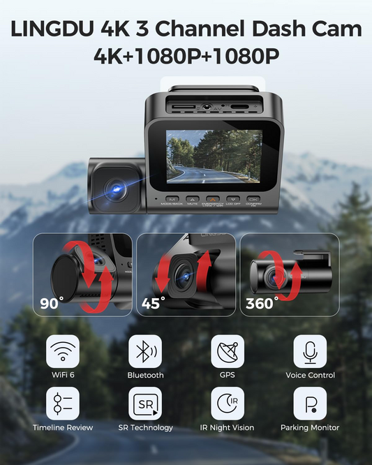 LINGDU V630 4K ULTRA HD BLACK BOX 3CH