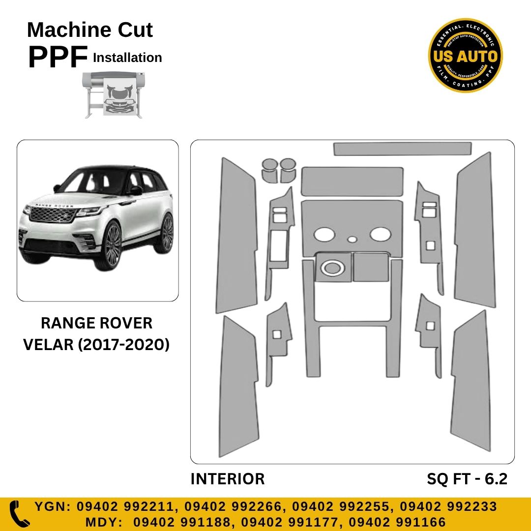 MACHINE CUT INTERIOR PPF LAND ROVER RANGE ROVER VELAR (2017 UP)
