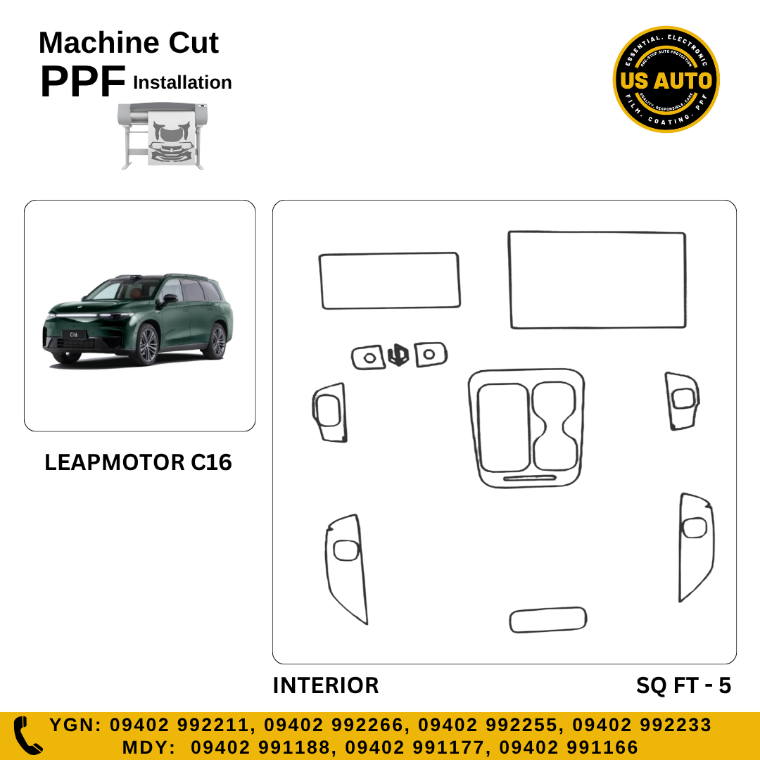 MACHINE CUT INTERIOR PPF LEAP MOTOR C16 EV
