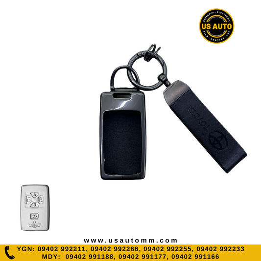 METAL KEY COVER (BLACK) TOYOTA UNI (H)