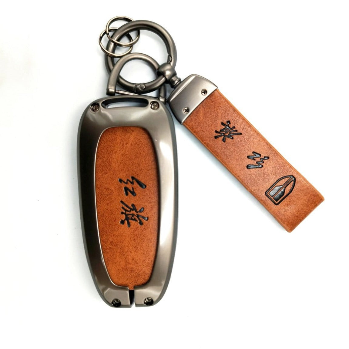 METAL KEY COVER (BROWN) HONGQI EQM5 EV
