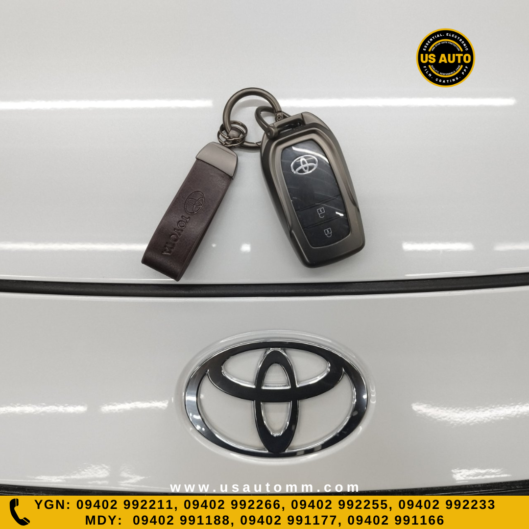 METAL KEY COVER (COFFEE) TOYOTA UNI (F)