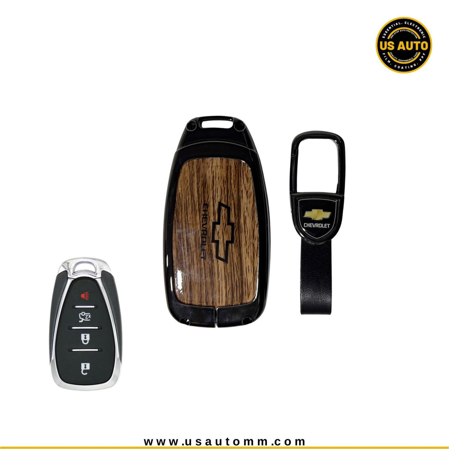 METAL KEY COVER (BROWN) CHEVROLET UNI