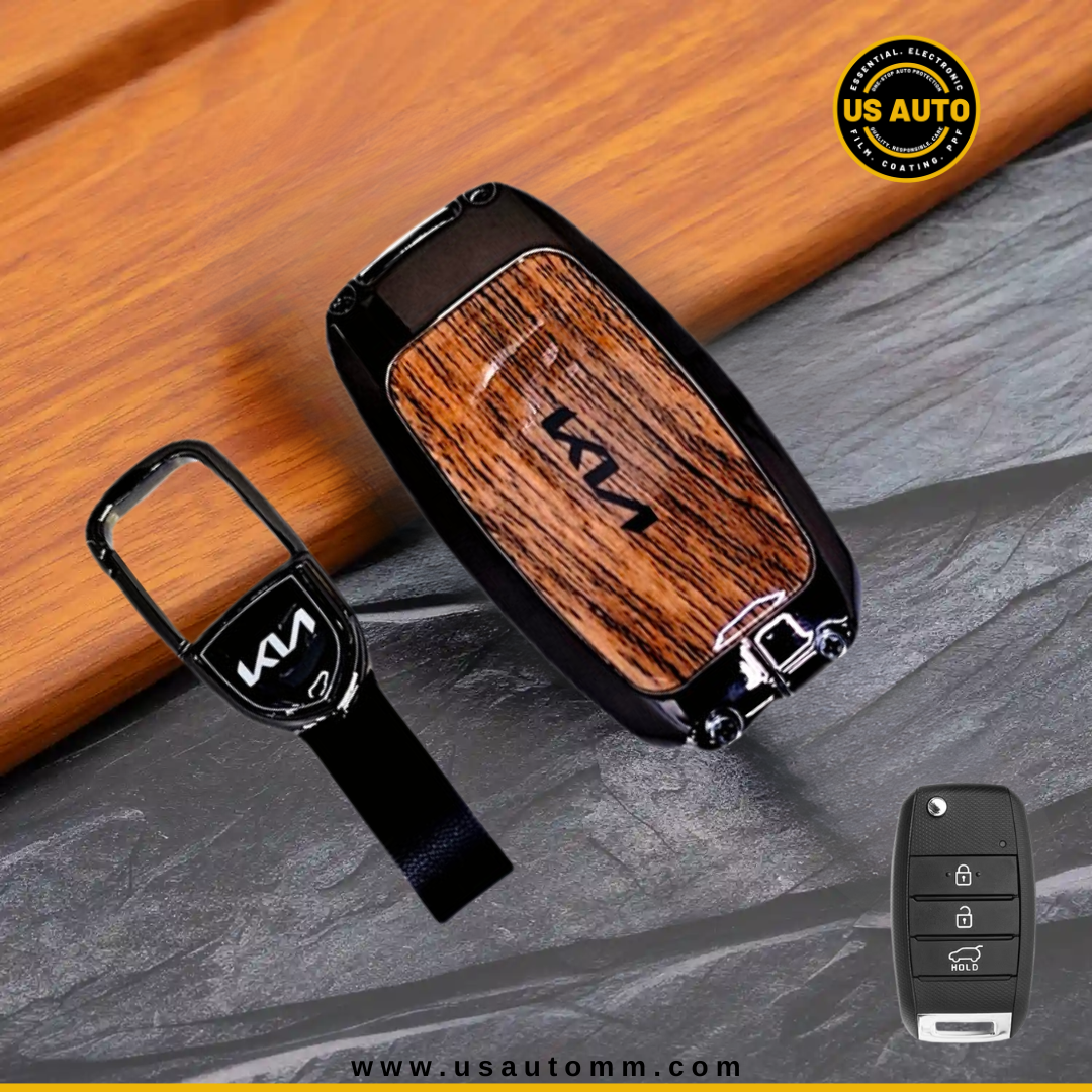 METAL KEY COVER (BROWN) KIA UNI (2014 UP)