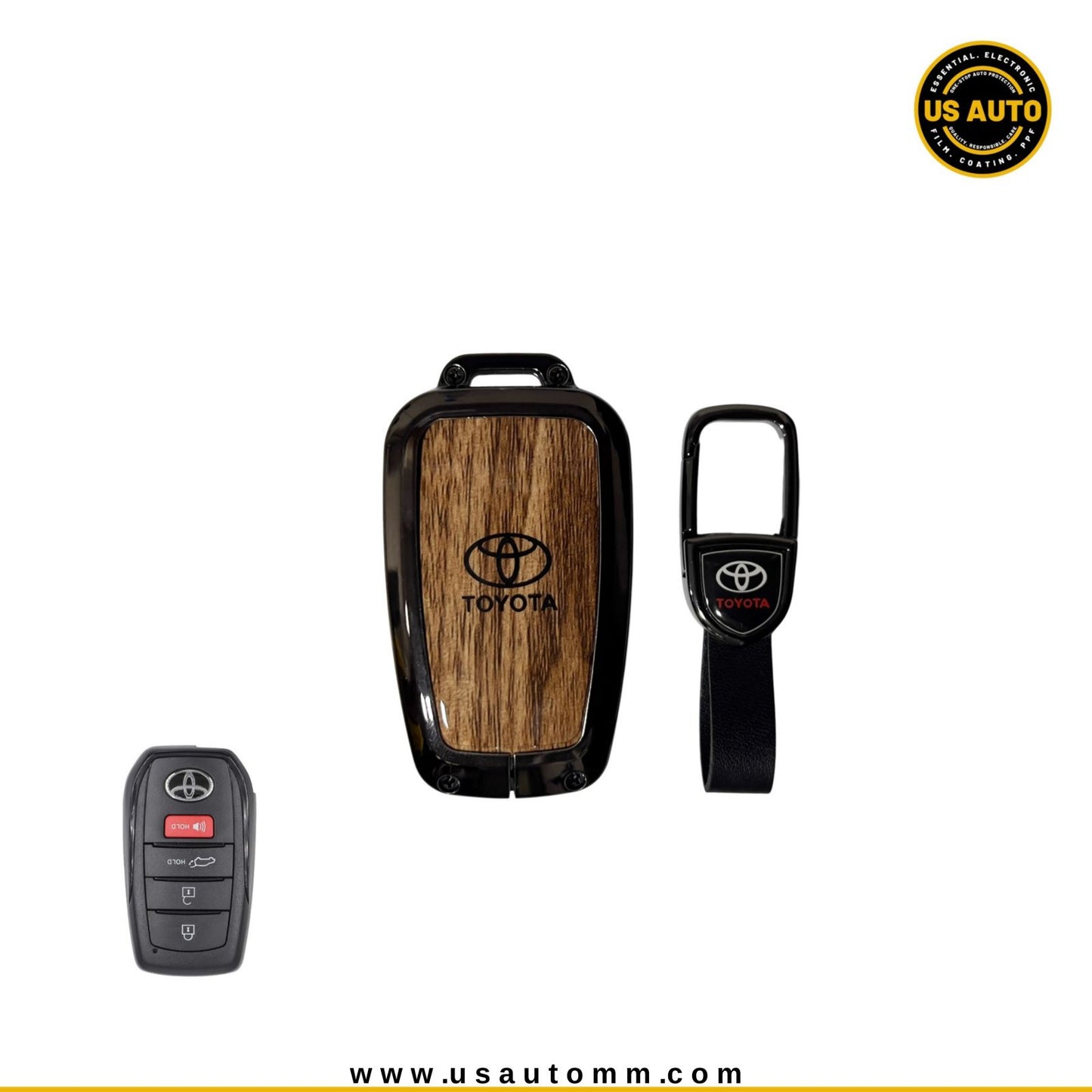 METAL KEY COVER (BROWN) TOYOTA UNI
