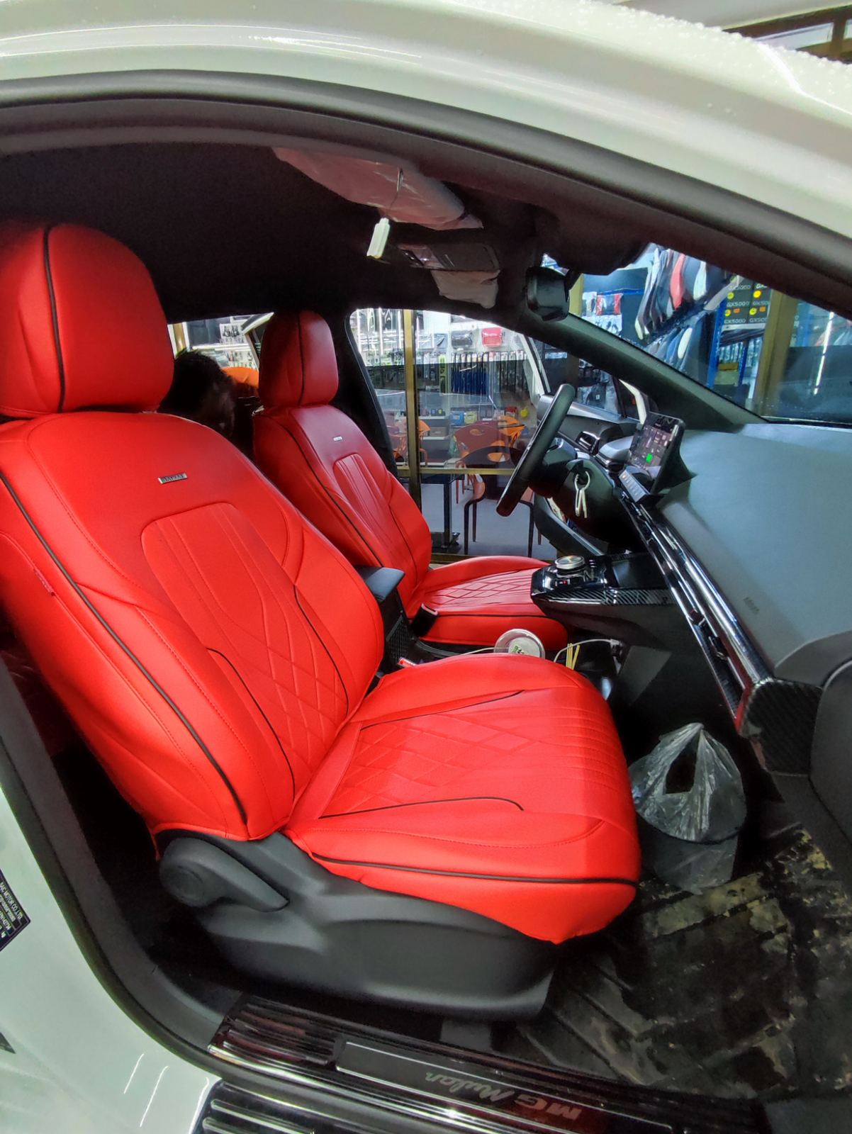 RAYMAX LUXURY SEAT COVER (H- 2022CX- 07)(1)SET_(RED)