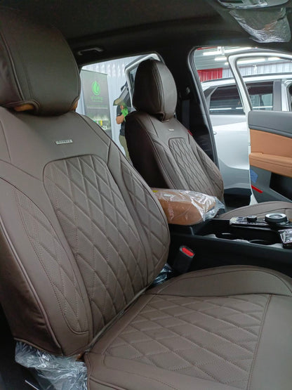 RAYMAX LUXURY SEAT COVER (H-23CX-08) (1) SET (COFFEE)