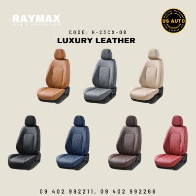 RAYMAX LUXURY SEAT COVER (H-23QD-05) (1) SET (WINE RED)