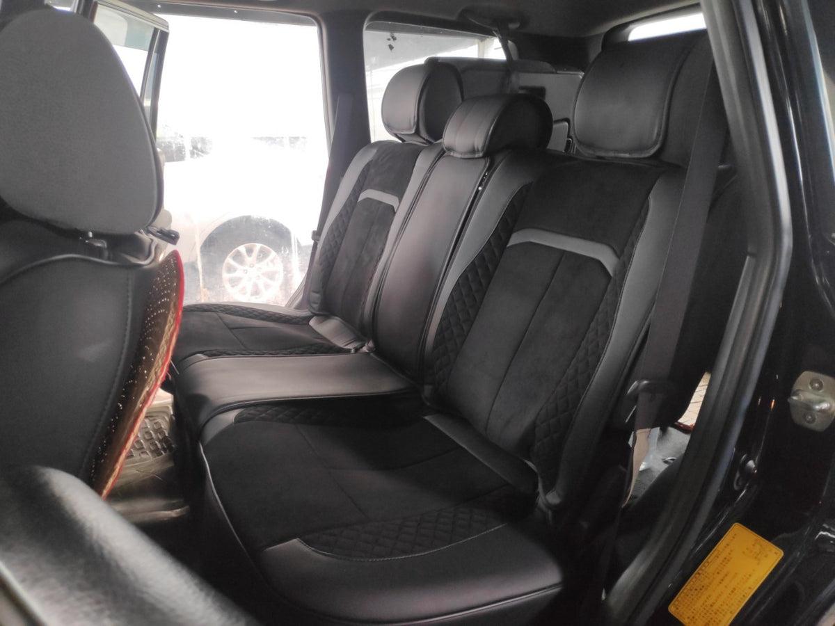 RAYMAX LUXURY SEAT COVER (H-QD21-06) (1) SET (BLACK + BLACK)