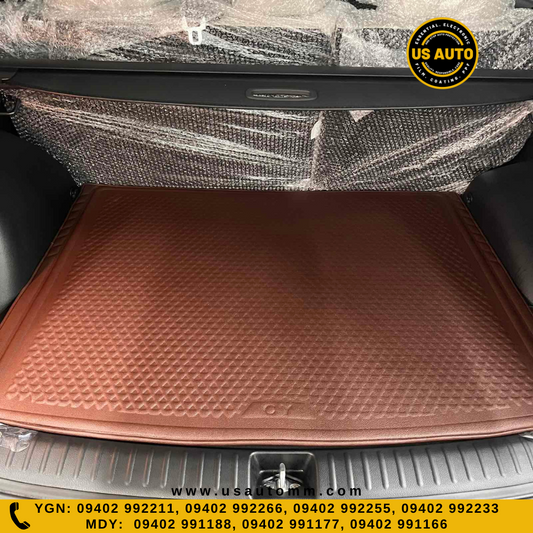 RUBBER TRUNK MAT (HIGH QUALITY) (COFFEE) KIA SELTOS (2024 UP)
