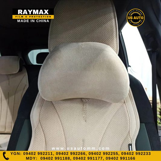 RAYMAX PREMIUM SUEDE SEAT PAD FULL SET (BEIGE)