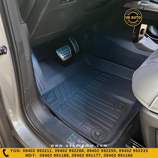 TPE FLOOR MAT (2) ROWS (BLACK) JETOUR T2