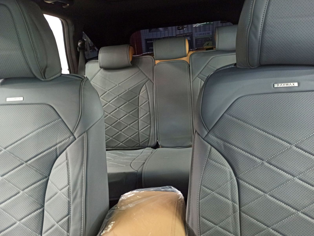 RAYMAX LUXURY SEAT COVER (H-24CX-08) (1) SET (GREY + GREY)
