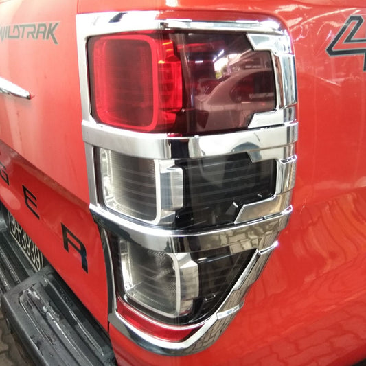 REAR LAMP COVER (1)SET=(2)PCS (CHROME) FORD RANGER DC XL (19~20)