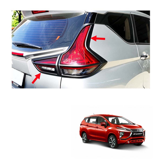 REAR LAMP COVER (1)SET=(4)PCS (BLACK) MITSUBISHI XPANDER (2019 UP)