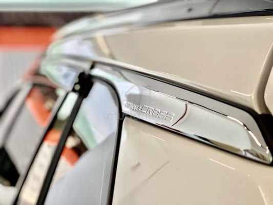 REAR WINDOW TRIM (1)SET=(2PCS) (CHROME) TOYOTA COROLLA CROSS (2020)