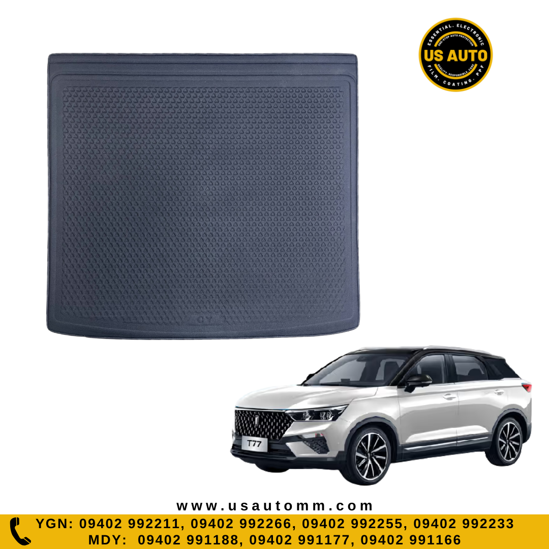 RUBBER TRUNK MAT (HIGH QUALITY) (BLACK) BESTUNE T77 PRO (21 UP)